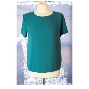 Ann Taylor Loft Soft Casual Teal Blouse